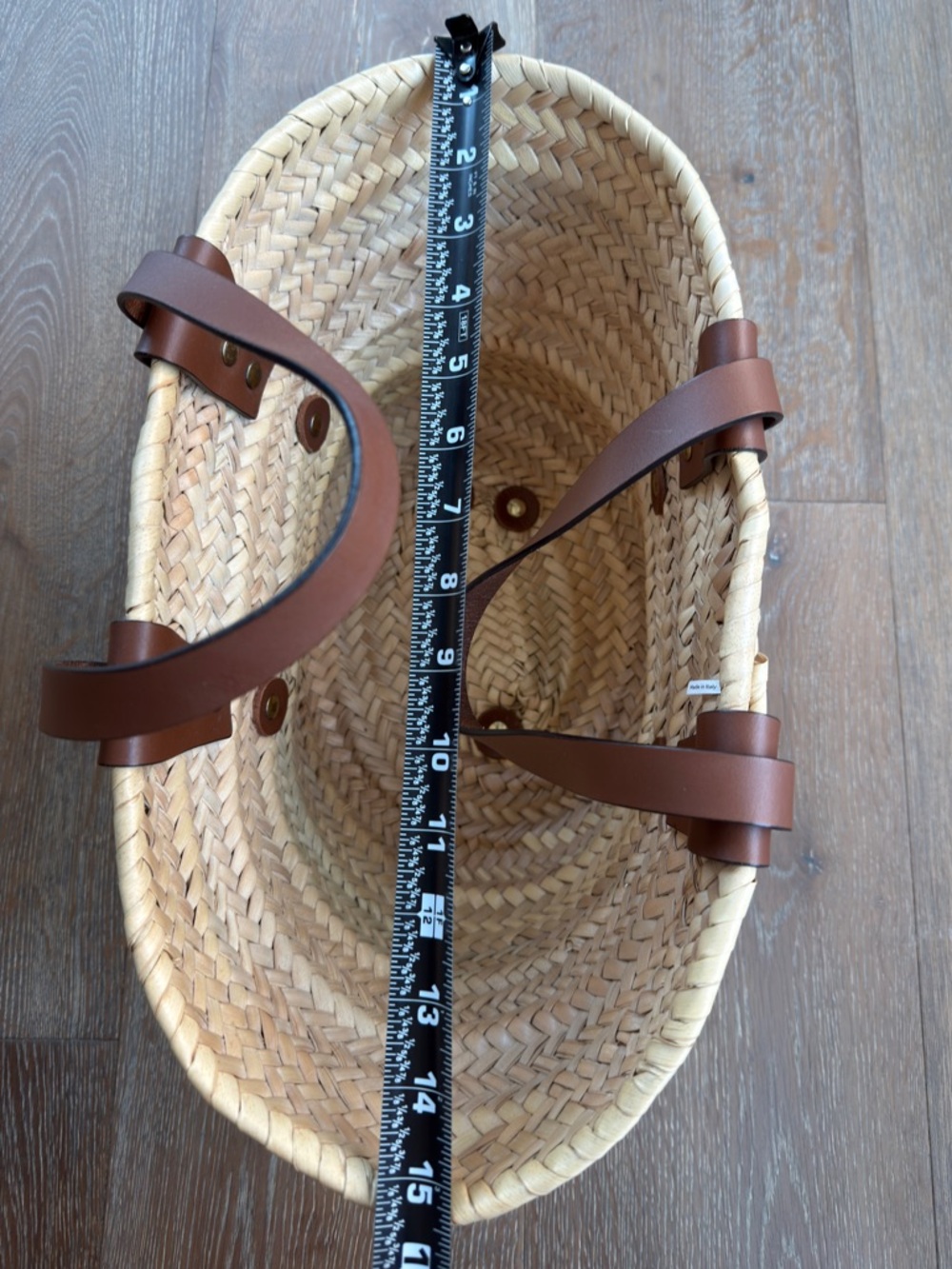 FRAME DENIM ‘Mini Straw Tote' Beach Bag - Picture 9 of 9